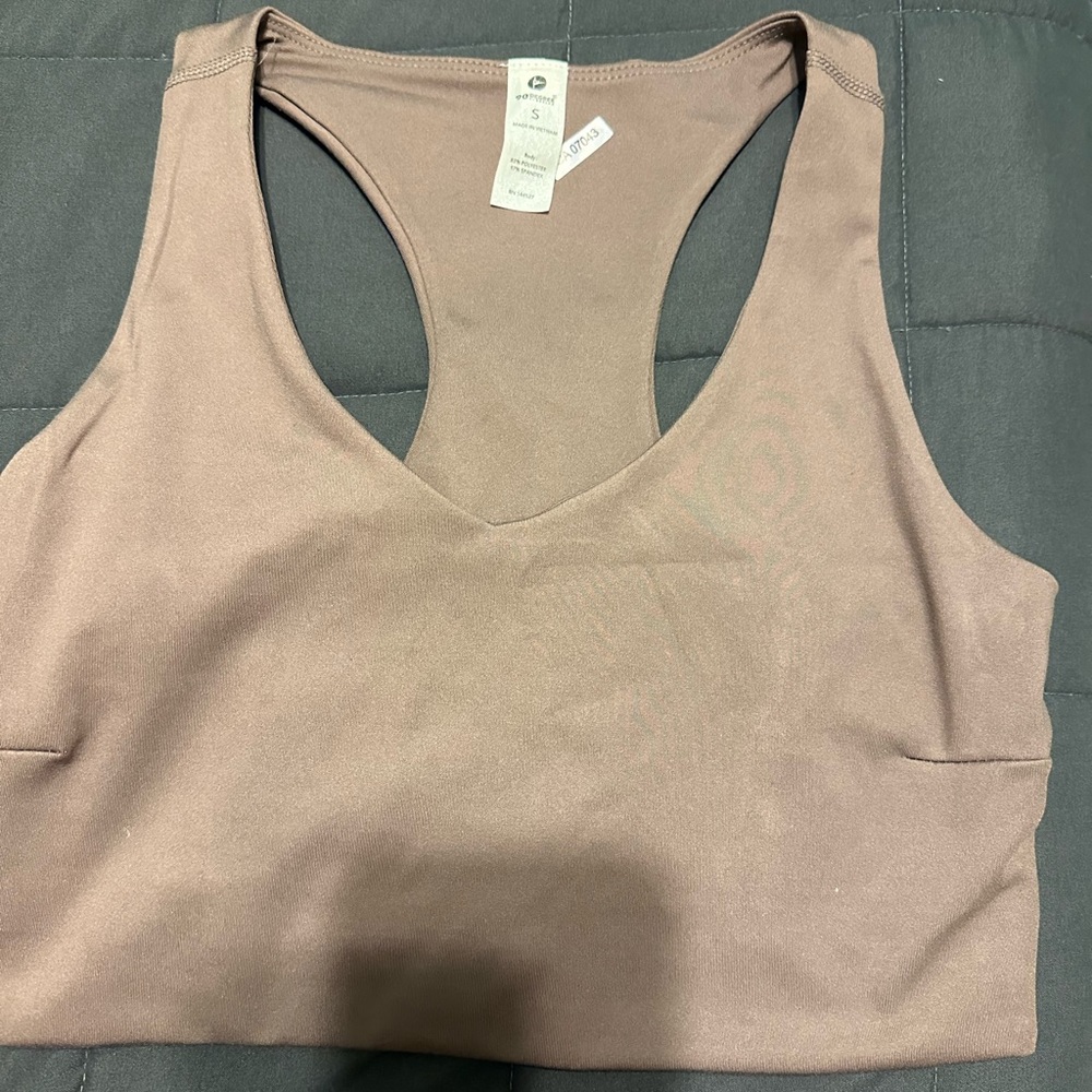 athleisure racer back tank, size small!